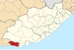 Map of the Eastern Cape with Kou-Kamma highlighted (2011)